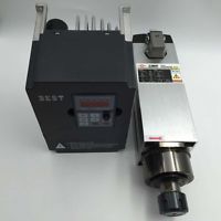 3.5KW ER25 Spindle Motor Air-cooled 220V & 3.7KW VFD Inverter Woodworking Kit
